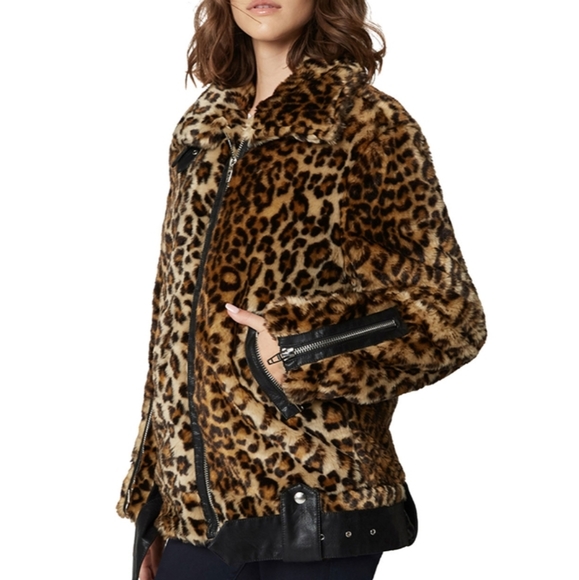 BLANK NYC Note To Self Faux Fur Moto Jacket NEW - Picture 9 of 13